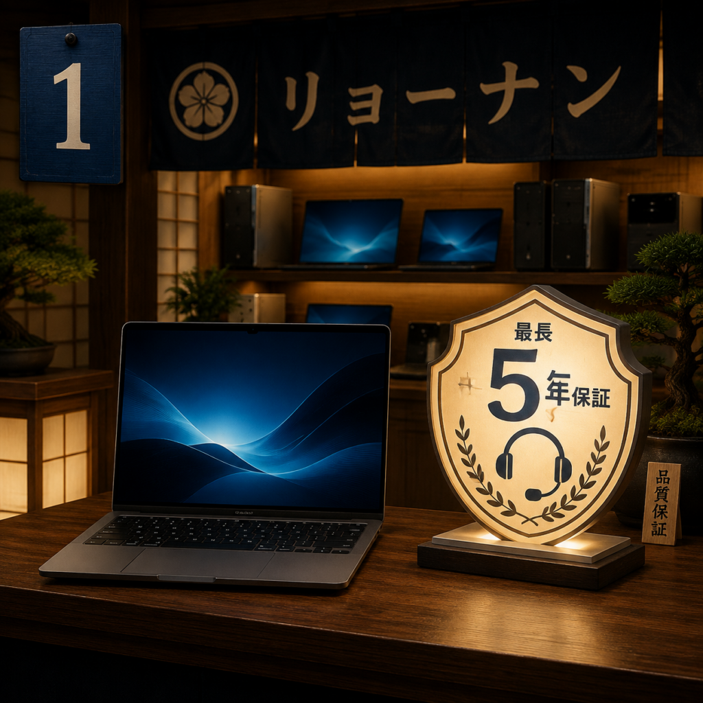 リョーナンの永久無料サポートと最長5年保証