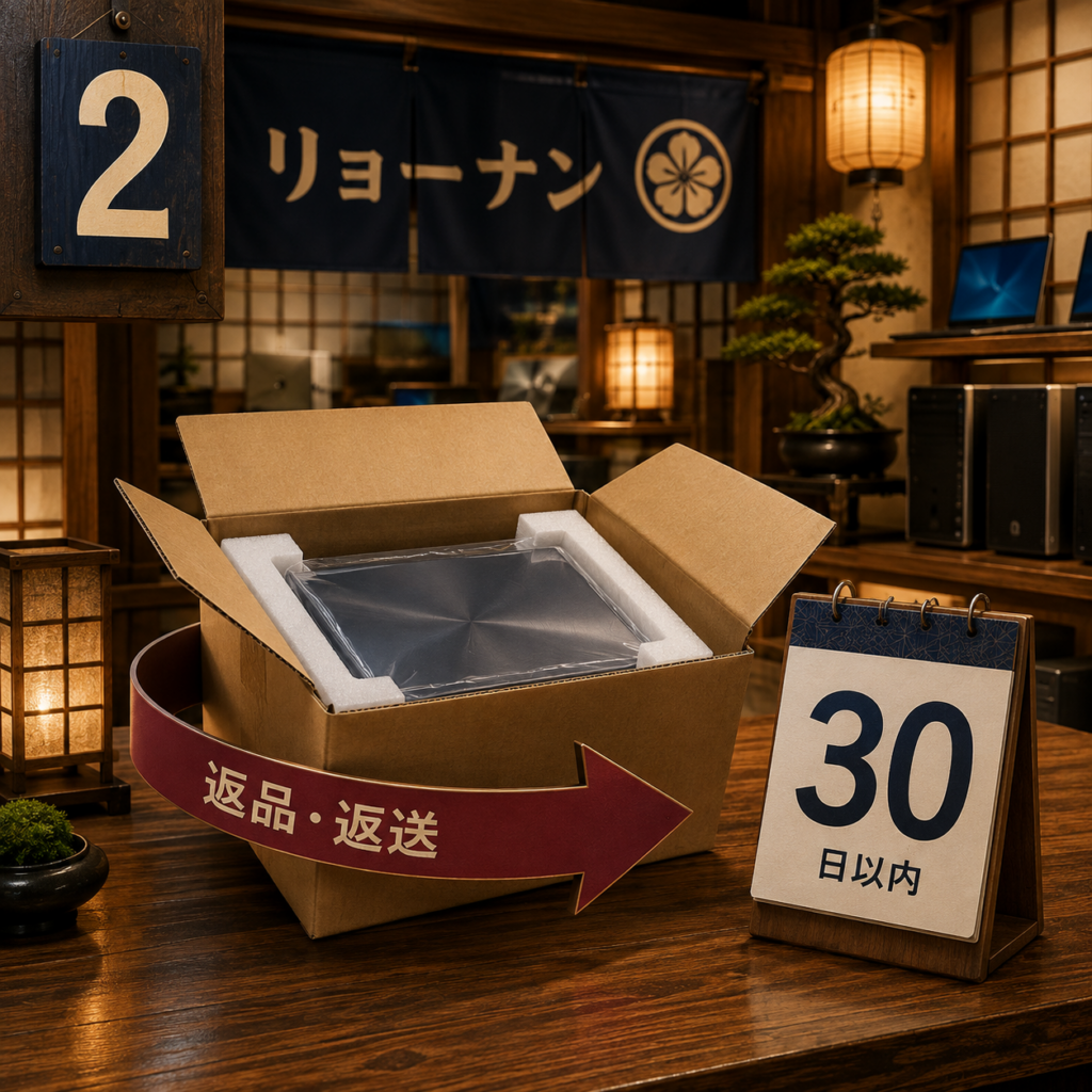 リョーナンの商品到着後30日以内の返品対応